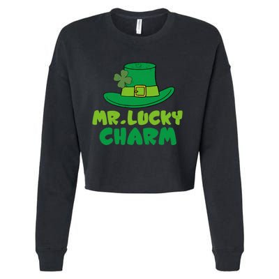 Leprechaun Mr Lucky Charm St Patricks Day Cropped Pullover Crew