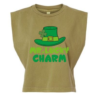 Leprechaun Mr Lucky Charm St Patricks Day Garment-Dyed Women's Muscle Tee