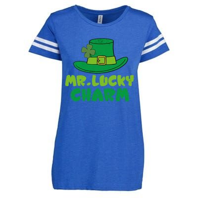 Leprechaun Mr Lucky Charm St Patricks Day Enza Ladies Jersey Football T-Shirt