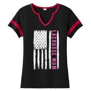 Lacrosse Mom Lacrosse Gifts Funny Lacrosse Mom Lacrosse Goalie Funny Sports Ladies Halftime Notch Neck Tee