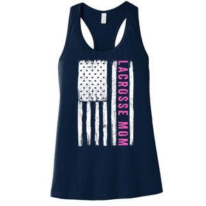 Lacrosse Mom Lacrosse Gifts Funny Lacrosse Mom Lacrosse Goalie Funny Sports Women's Racerback Tank