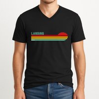 Lansing Michigan V-Neck T-Shirt