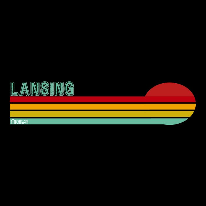 Lansing Michigan 7-Panel Snapback Hat
