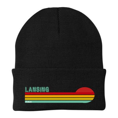 Lansing Michigan Knit Cap Winter Beanie