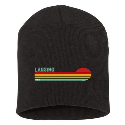Lansing Michigan Short Acrylic Beanie
