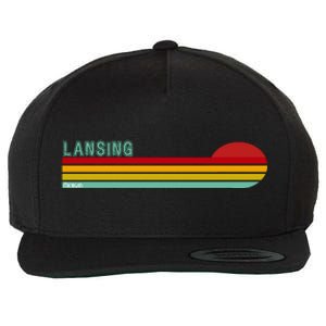 Lansing Michigan Wool Snapback Cap