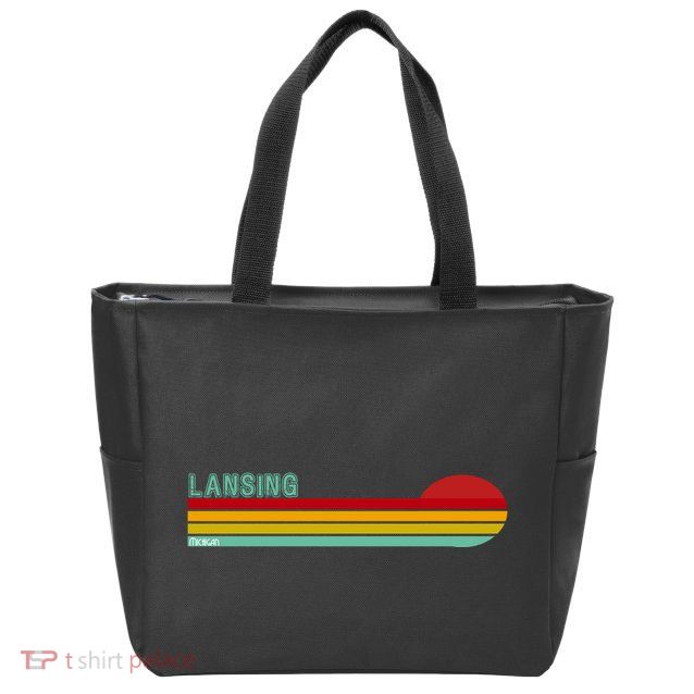 Lansing Michigan Zip Tote Bag