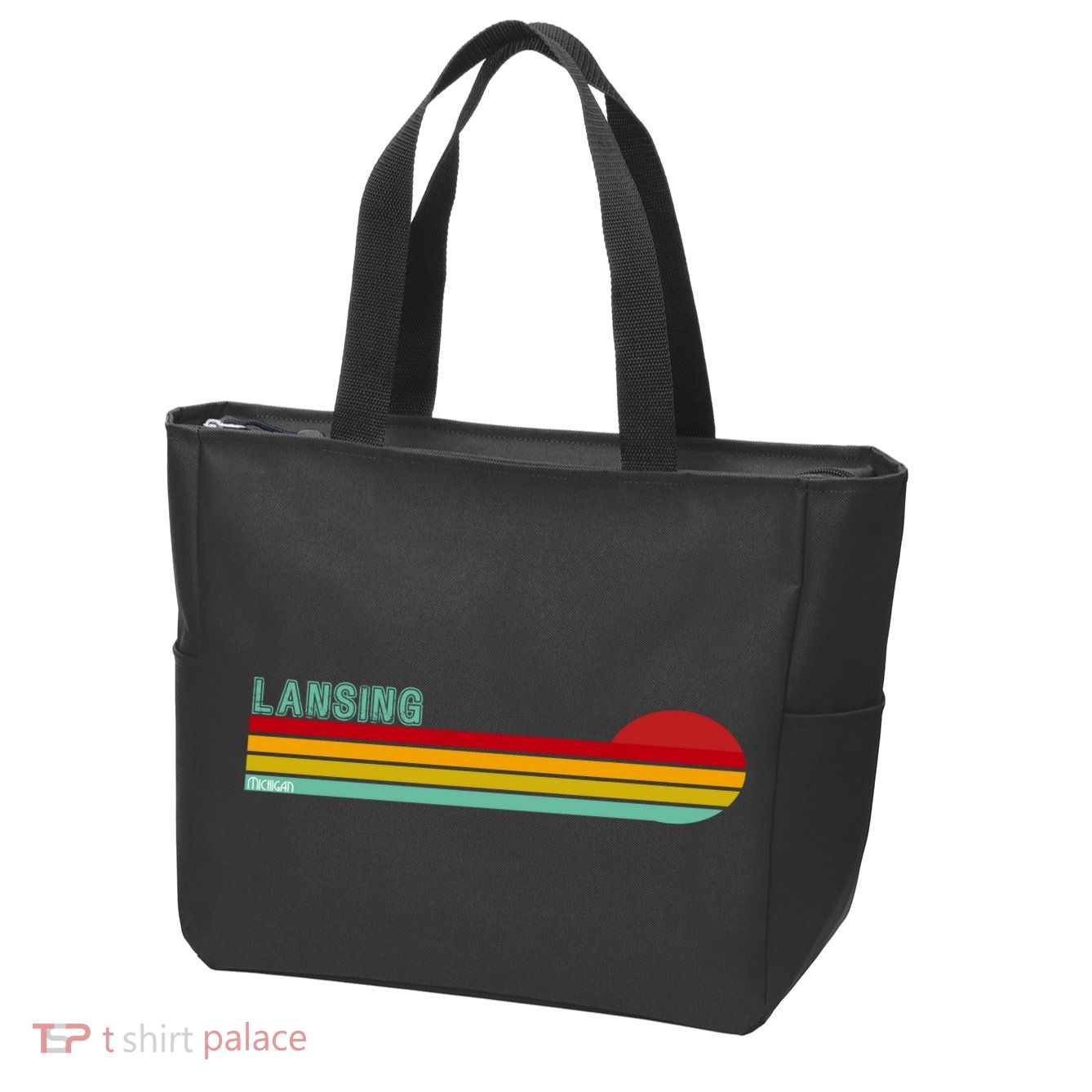 Lansing Michigan Zip Tote Bag