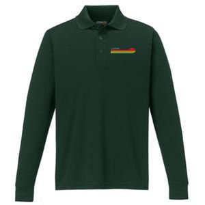 Lansing Michigan Performance Long Sleeve Polo