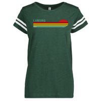 Lansing Michigan Enza Ladies Jersey Football T-Shirt