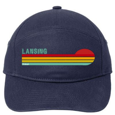 Lansing Michigan 7-Panel Snapback Hat