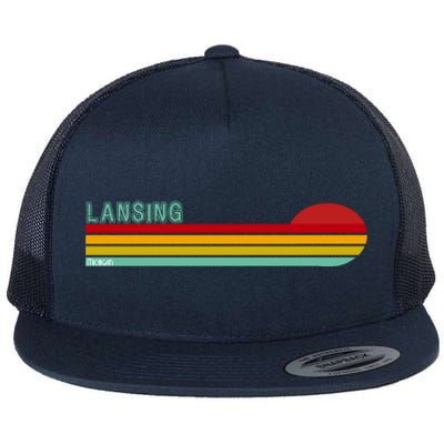 Lansing Michigan Flat Bill Trucker Hat