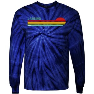 Lansing Michigan Tie-Dye Long Sleeve Shirt