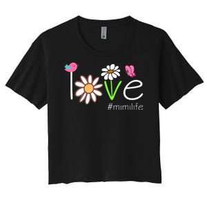 Love Mimi Life Cute Matching Family Women's Crop Top Tee