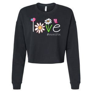 Love Mimi Life Cute Matching Family Cropped Pullover Crew