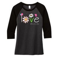 Love Mimi Life Cute Matching Family Women's Tri-Blend 3/4-Sleeve Raglan Shirt