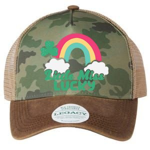 Little Miss Lucky Rainbow St Patrick's Day Legacy Tie Dye Trucker Hat