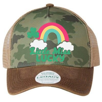 Little Miss Lucky Rainbow St Patrick's Day Legacy Tie Dye Trucker Hat
