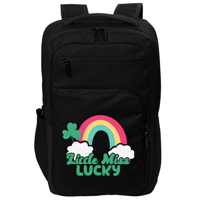 Little Miss Lucky Rainbow St Patrick's Day Impact Tech Backpack