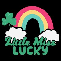 Little Miss Lucky Rainbow St Patrick's Day Drawstring Bag