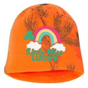 Little Miss Lucky Rainbow St Patrick's Day Kati - Camo Knit Beanie