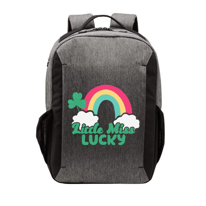 Little Miss Lucky Rainbow St Patrick's Day Vector Backpack