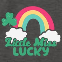 Little Miss Lucky Rainbow St Patrick's Day Vector Backpack