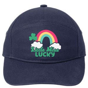 Little Miss Lucky Rainbow St Patrick's Day 7-Panel Snapback Hat