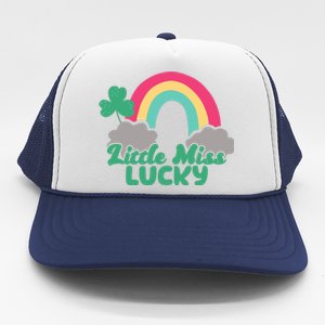 Little Miss Lucky Rainbow St Patrick's Day Trucker Hat