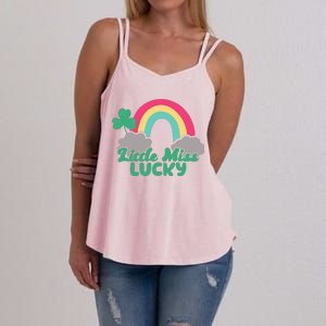 Little Miss Lucky Rainbow St Patrick's Day Women's Strappy Tank