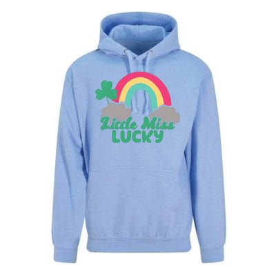 Little Miss Lucky Rainbow St Patrick's Day Unisex Surf Hoodie