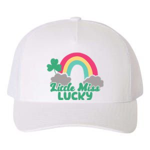 Little Miss Lucky Rainbow St Patrick's Day Yupoong Adult 5-Panel Trucker Hat