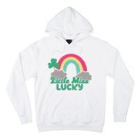 Little Miss Lucky Rainbow St Patrick's Day Hoodie