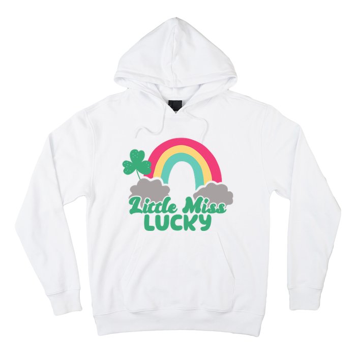 Little Miss Lucky Rainbow St Patrick's Day Hoodie