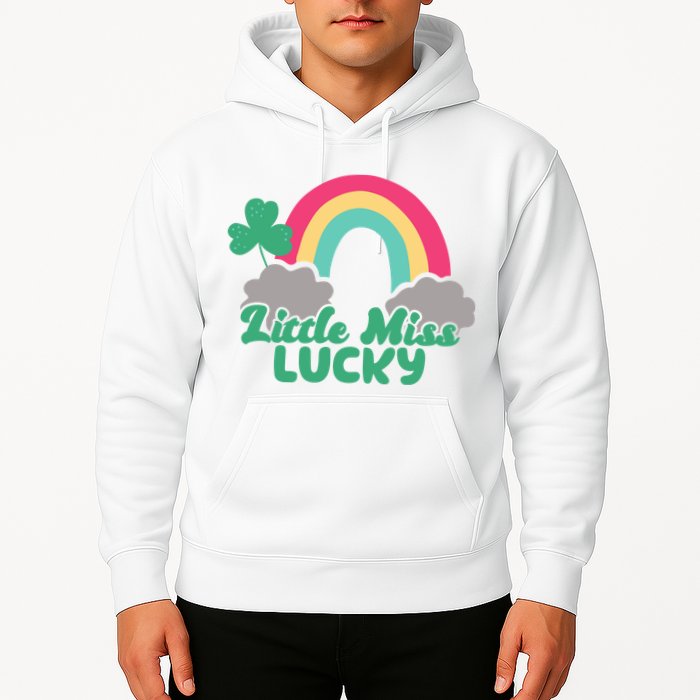 Little Miss Lucky Rainbow St Patrick's Day Hoodie