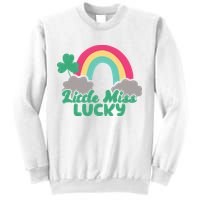 Little Miss Lucky Rainbow St Patrick's Day Sweatshirt