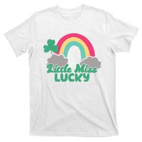 Little Miss Lucky Rainbow St Patrick's Day T-Shirt