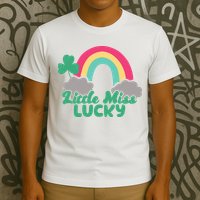 Little Miss Lucky Rainbow St Patrick's Day T-Shirt