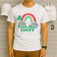 Little Miss Lucky Rainbow St Patrick's Day T-Shirt