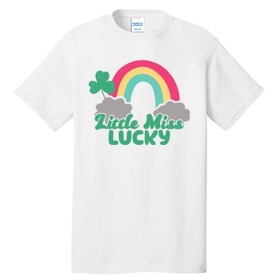 Little Miss Lucky Rainbow St Patrick's Day Tall T-Shirt