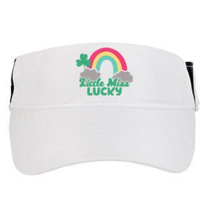 Little Miss Lucky Rainbow St Patrick's Day Adult Drive Performance Visor