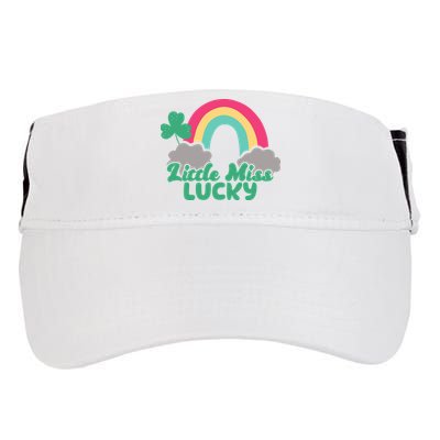 Little Miss Lucky Rainbow St Patrick's Day Adult Drive Performance Visor