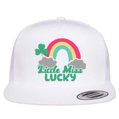 Little Miss Lucky Rainbow St Patrick's Day Flatbill Hat