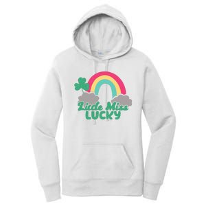 Little Miss Lucky Rainbow St Patrick's Day Women's Pullover Hoodie