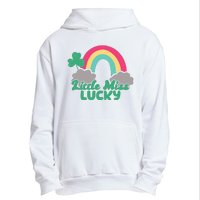 Little Miss Lucky Rainbow St Patrick's Day Urban Pullover Hoodie