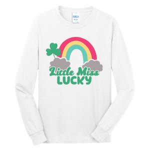 Little Miss Lucky Rainbow St Patrick's Day Tall Long Sleeve T-Shirt