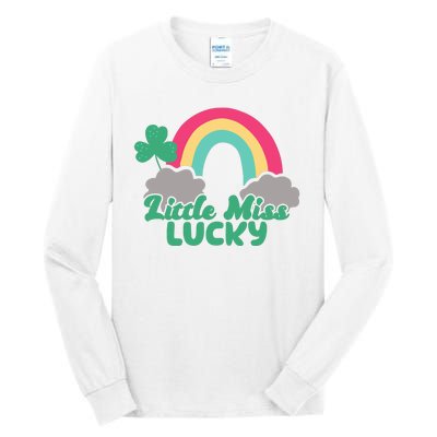 Little Miss Lucky Rainbow St Patrick's Day Tall Long Sleeve T-Shirt