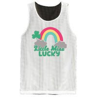 Little Miss Lucky Rainbow St Patrick's Day Mesh Reversible Basketball Jersey Tank