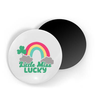 Little Miss Lucky Rainbow St Patrick's Day Magnet