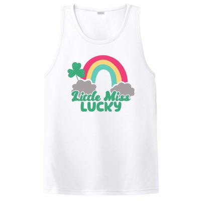 Little Miss Lucky Rainbow St Patrick's Day PosiCharge Competitor Tank